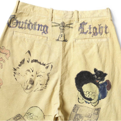 Kapital 14W Corduroy Ivy Shorts (Memorial Paint Model)