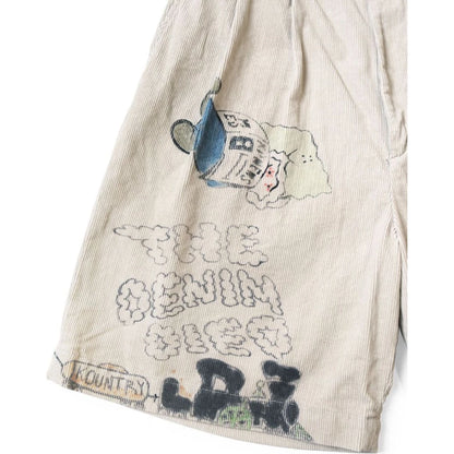 Kapital 14W Corduroy Ivy Shorts (Memorial Paint Model)