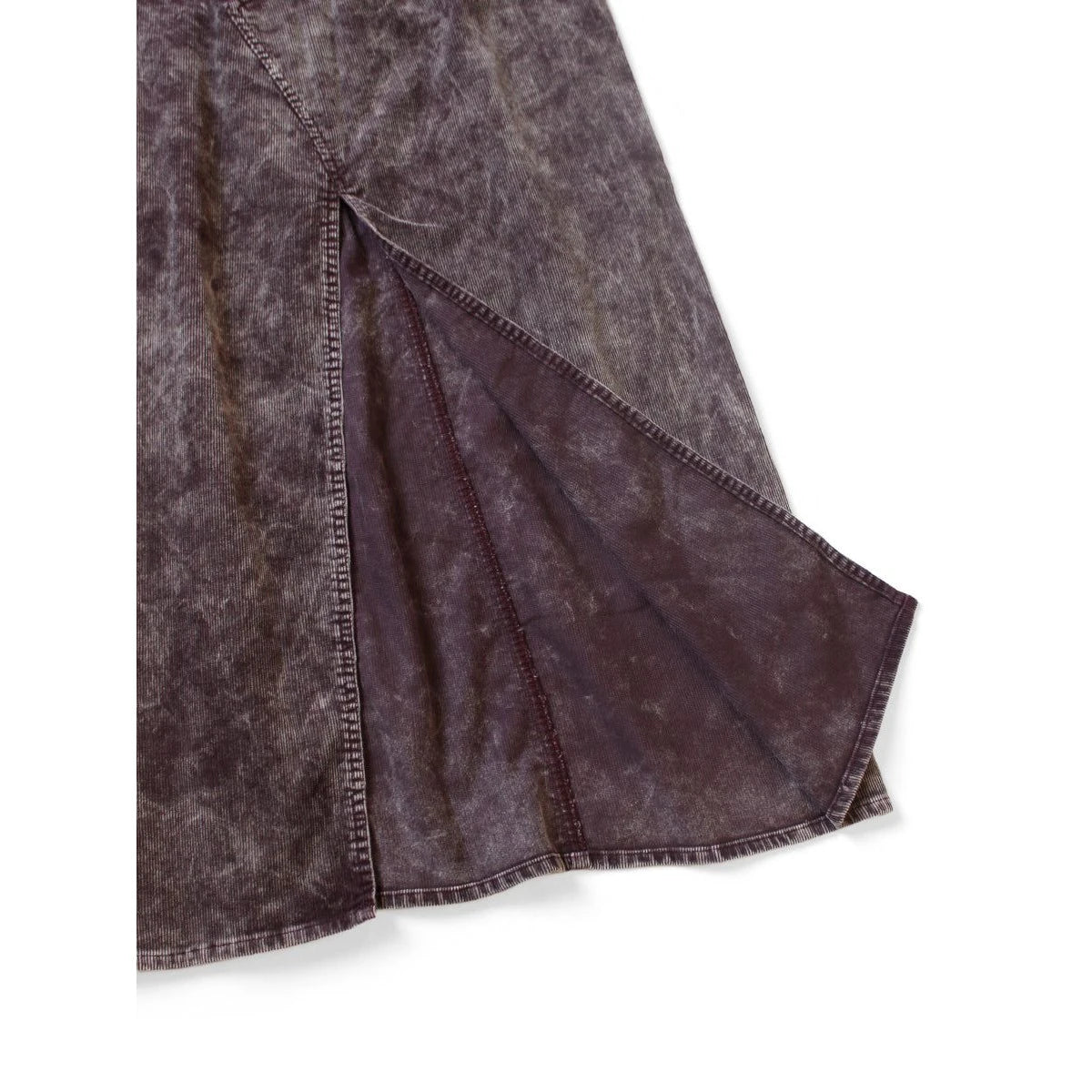 Kapital 14W Corduroy Pencil Skirt (Dirty Dyed)