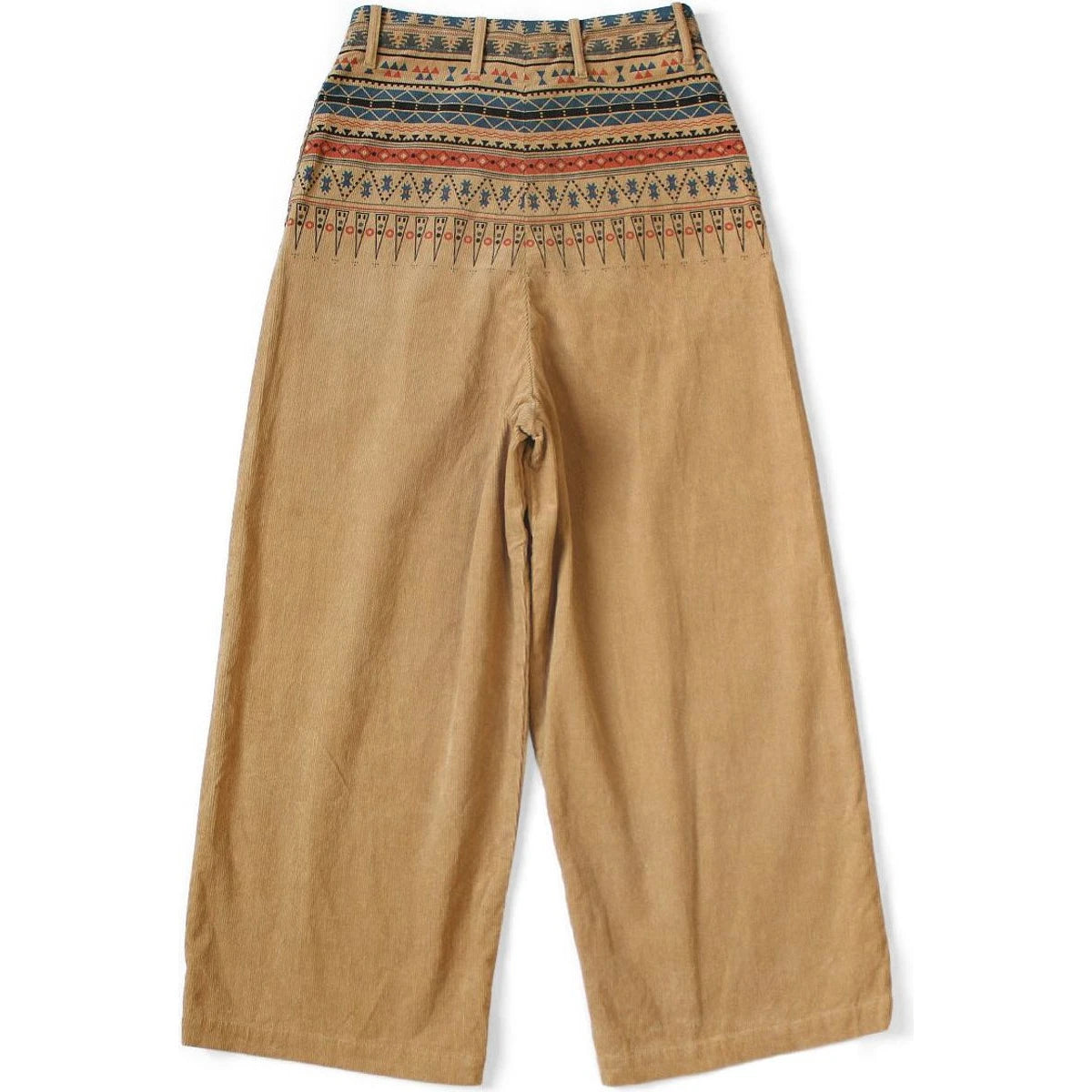 Kapital 14W Corduroy Tapered Baggy Pants (Town Craft Tribe Pattern)