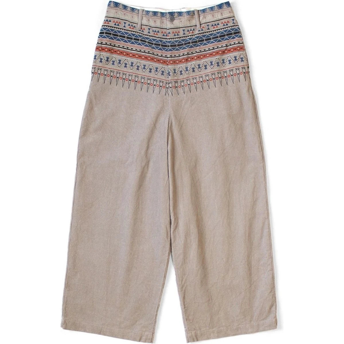 Kapital 14Wale Corduroy Tapered Pants (Town Craft Tribe Pattern)