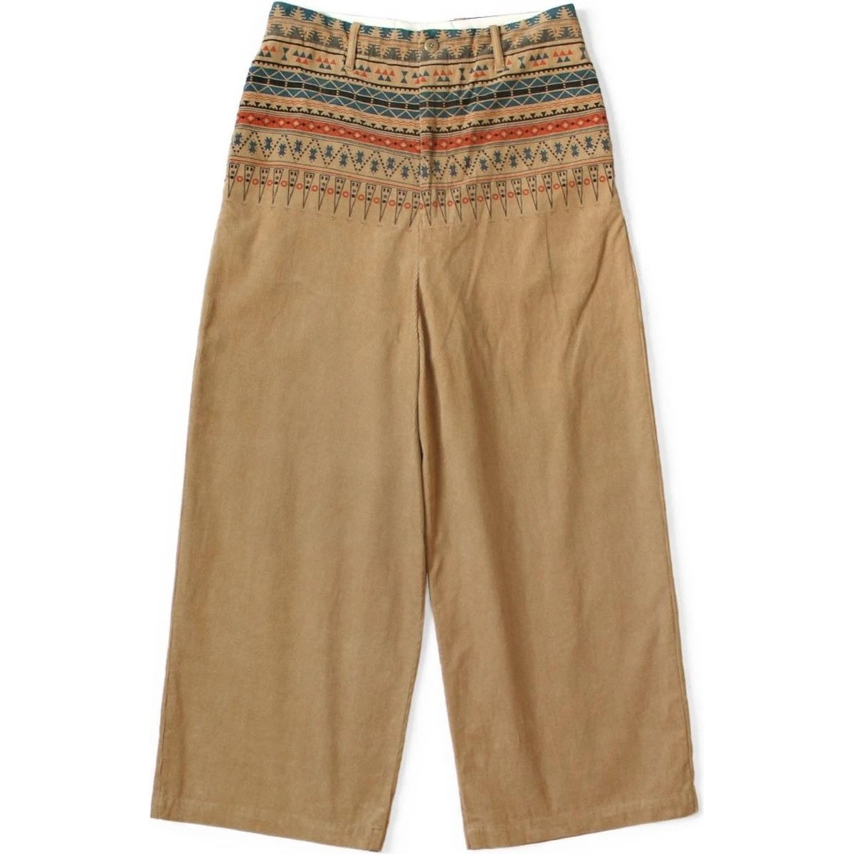 Kapital 14Wale Corduroy Tapered Pants (Town Craft Tribe Pattern)