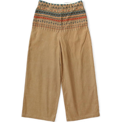 Kapital 14Wale Corduroy Tapered Pants (Town Craft Tribe Pattern)