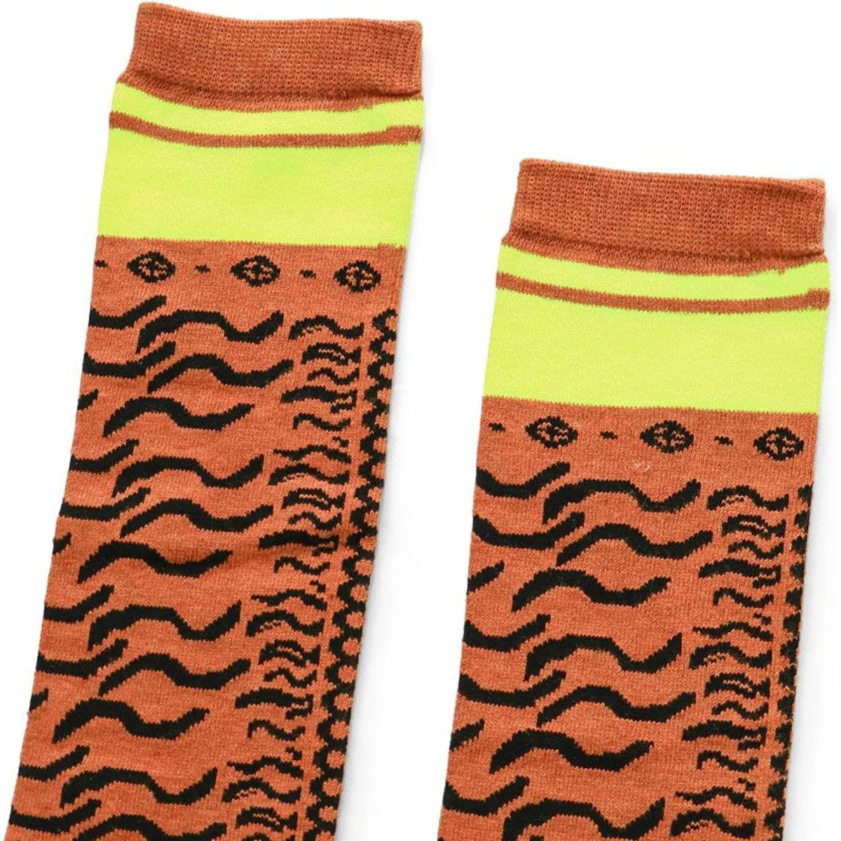 Kapital Nepal Tiger Print Skater Knee Highs