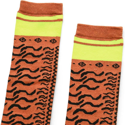 Kapital Nepal Tiger Print Skater Knee Highs