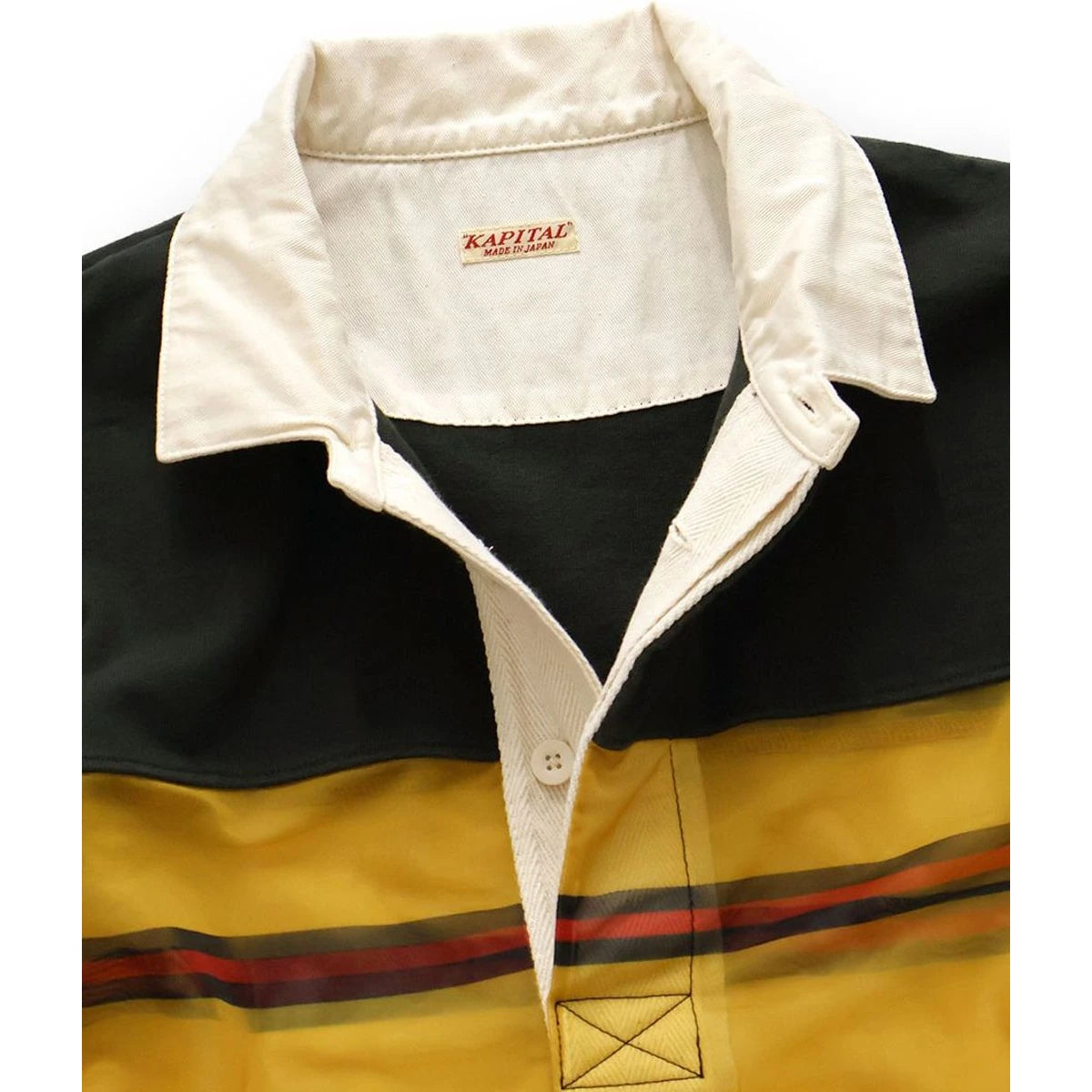 Kapital 16 Gauge Jersey × Sheer Jersey Rugby Shirt
