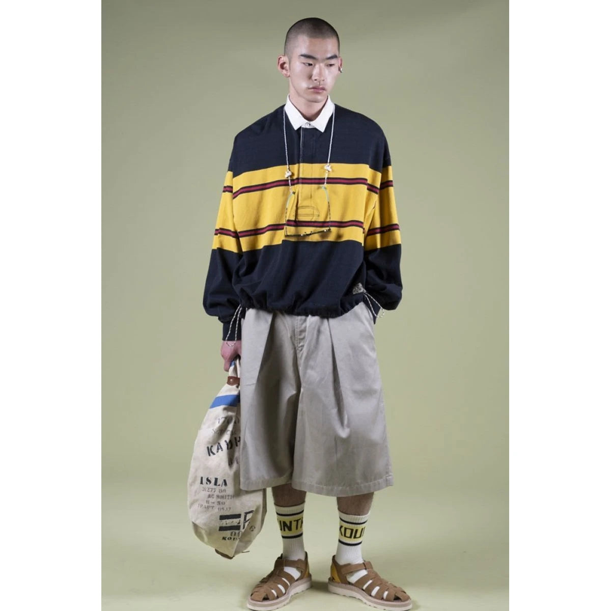 Kapital Panel Border Jersey Big Rugby Shirt