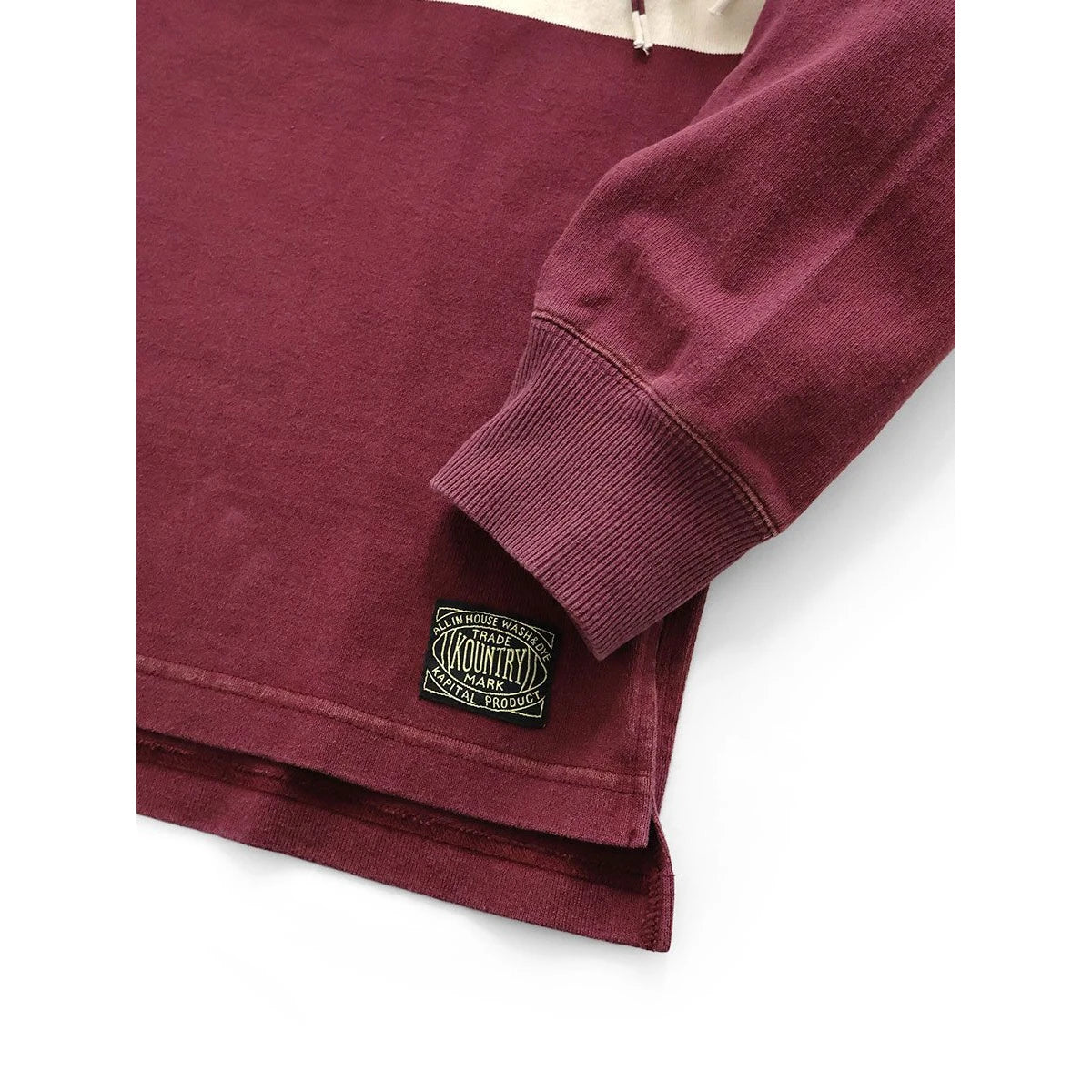 Kapital Panel Border Jersey Fringed Rugby Shirt