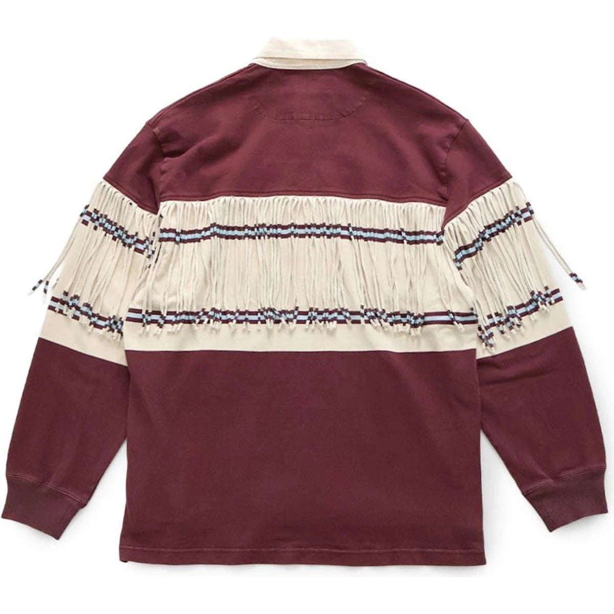 Kapital Panel Border Jersey Fringed Rugby Shirt