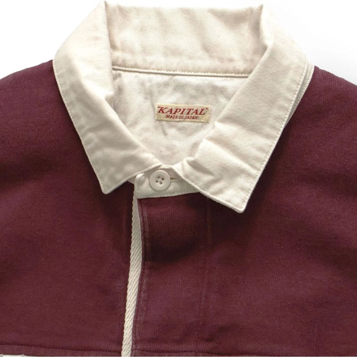 Kapital Panel Border Jersey Fringed Rugby Shirt