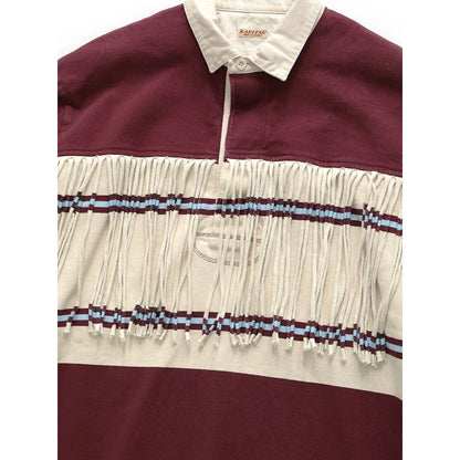 Kapital Panel Border Jersey Fringed Rugby Shirt