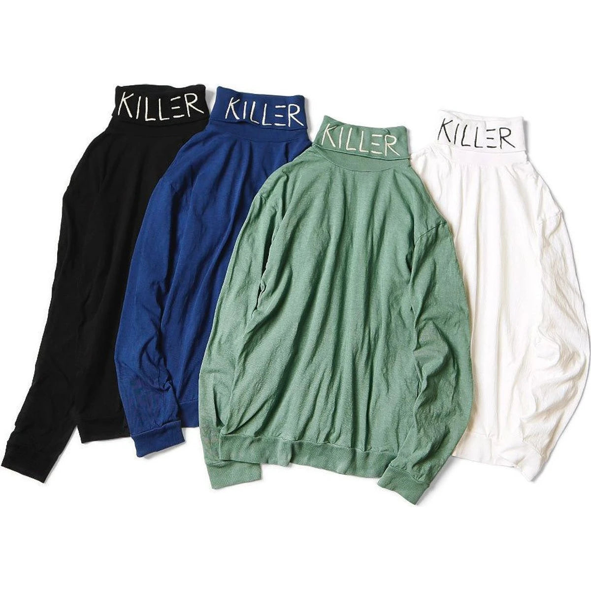 Kapital 18.5/ Jersey High Neck Long T (Killer Embroidery)