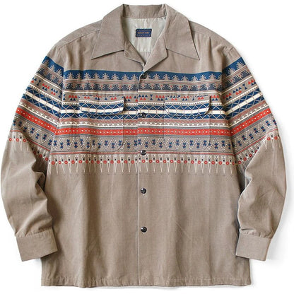 Kapital 18Wale Corduroy Board Shirt (Town Craft Tribe Pattern)