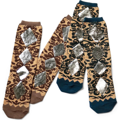 Kapital 200 Fizz pt Damask Pattern Socks