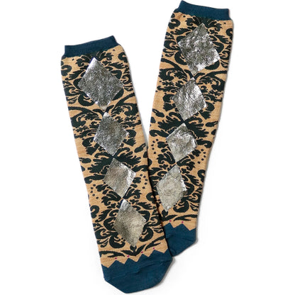 Kapital 200 Fizz pt Damask Pattern Socks