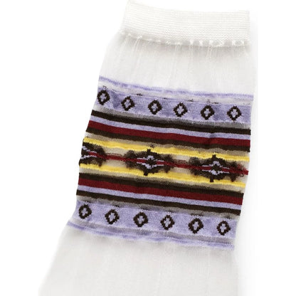 Kapital Gypsy Border See Through Socks