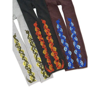 Kapital 200 Weaving Kuba Snake Pattern Leggings
