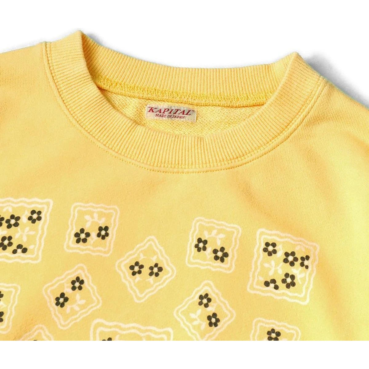 Kapital 30/ Fur Lined Cookie Pocket Crew Sweatshirt (Cookie Universept)
