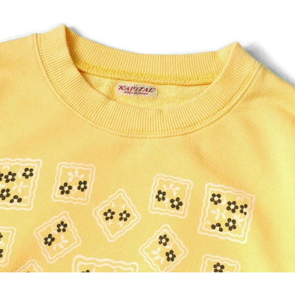 Kapital 30/ Fur Lined Cookie Pocket Crew Sweatshirt (Cookie Universept)
