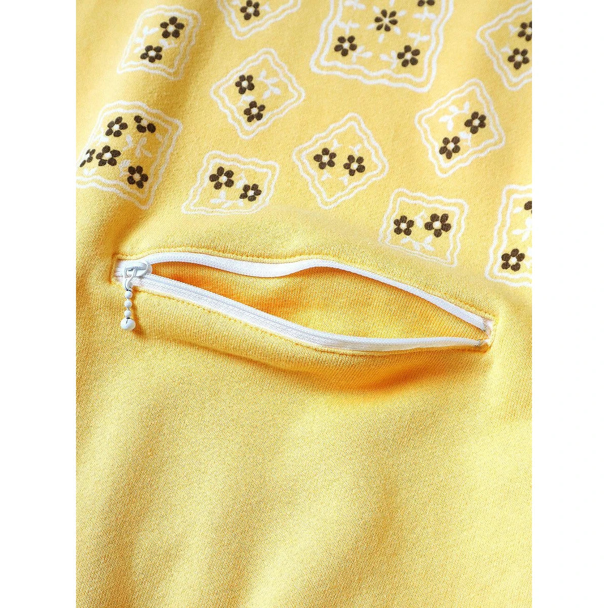 Kapital 30/ Fur Lined Cookie Pocket Crew Sweatshirt (Cookie Universept)
