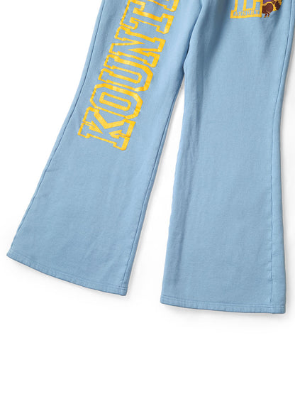 Kapital Fleece Flared Sweatpants (Kountry Print)