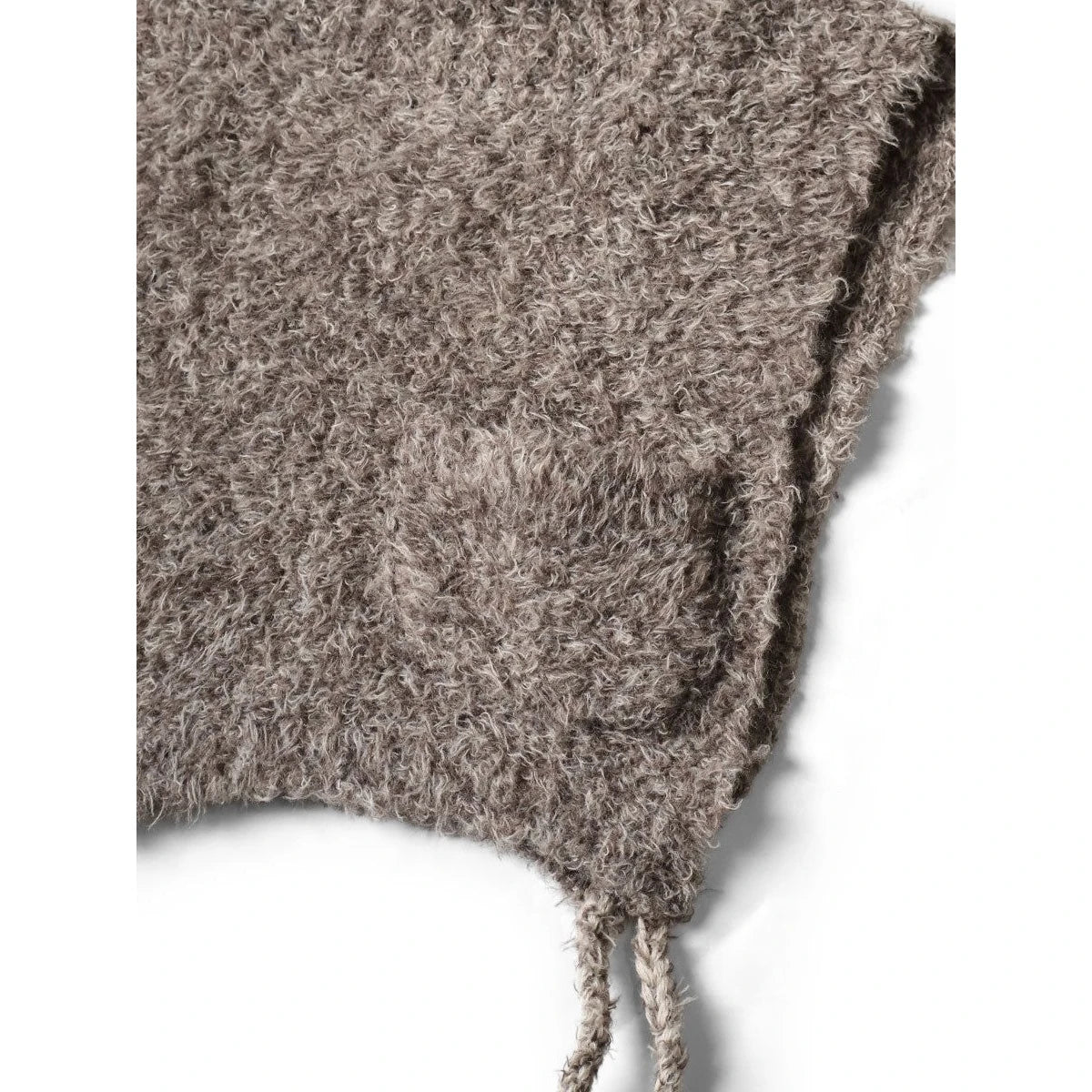 Kapital 3G Shaggy Knit High Neck Bib Poncho