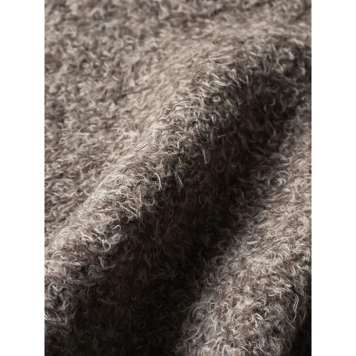 Kapital 3G Shaggy Knit High Neck Bib Poncho