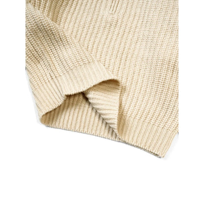 Kapital 3G Wool Ribbed Zip Up Pullover