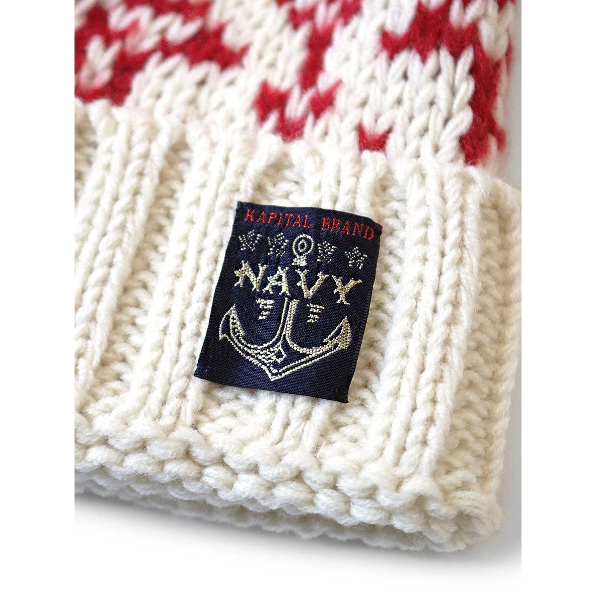 Kapital 3G Wool Snow Pattern Knit Cap