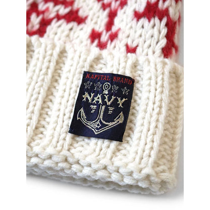 Kapital 3G Wool Snow Pattern Knit Cap