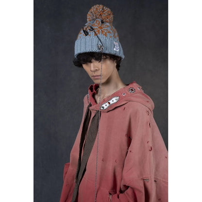 Kapital 3G Wool Snow Pattern Knit Cap