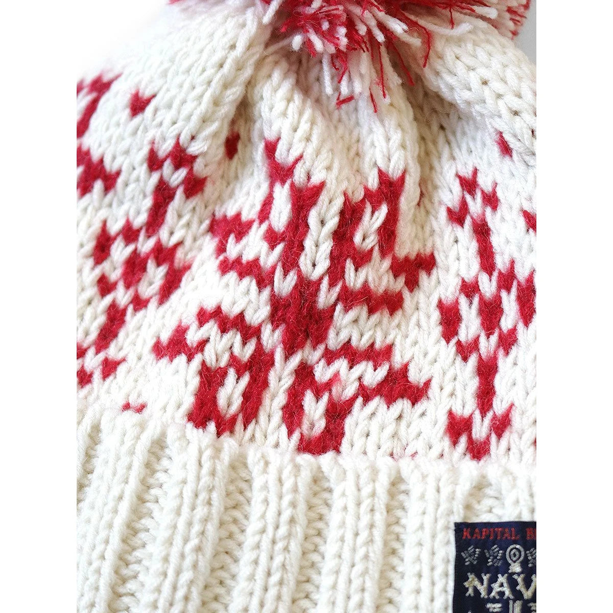 Kapital 3G Wool Snow Pattern Knit Cap