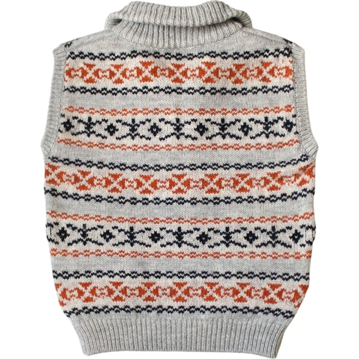 Kapital 3G Wool Yellowknife Fair Isle Half Zip Vest