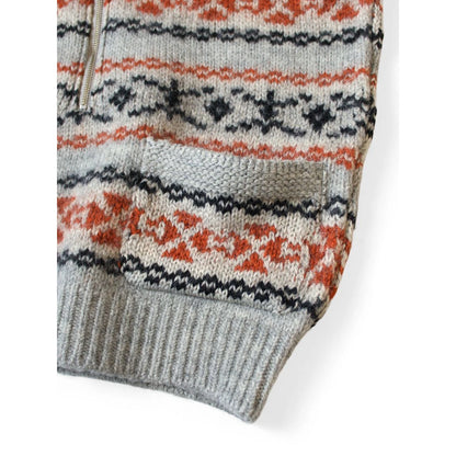 Kapital 3G Wool Yellowknife Fair Isle Half Zip Vest