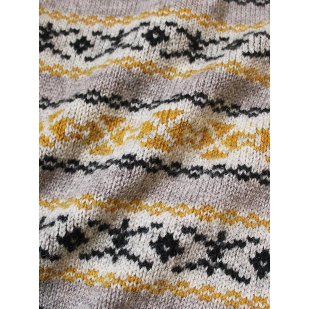 Kapital 3G Wool Yellowknife Fair Isle Half Zip Vest