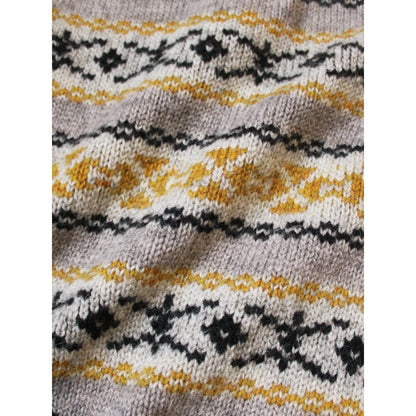 Kapital 3G Wool Yellowknife Fair Isle Half Zip Vest