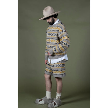Kapital 3G Wool Yellowknife Fair Isle Shorts