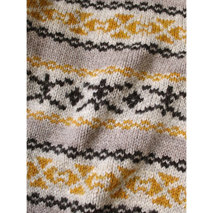 Kapital 3G Wool Yellowknife Fair Isle Zip Short Cardigan