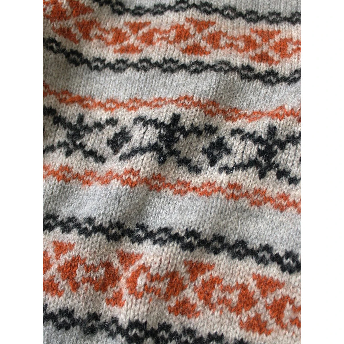 Kapital 3G Wool Yellowknife Fair Isle Zip Short Cardigan