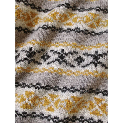 Kapital 3G Wool Yellowknife Fair Isle Zip Short Cardigan