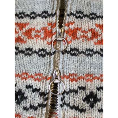 Kapital 3G Wool Yellowknife Fair Isle Zip Short Cardigan