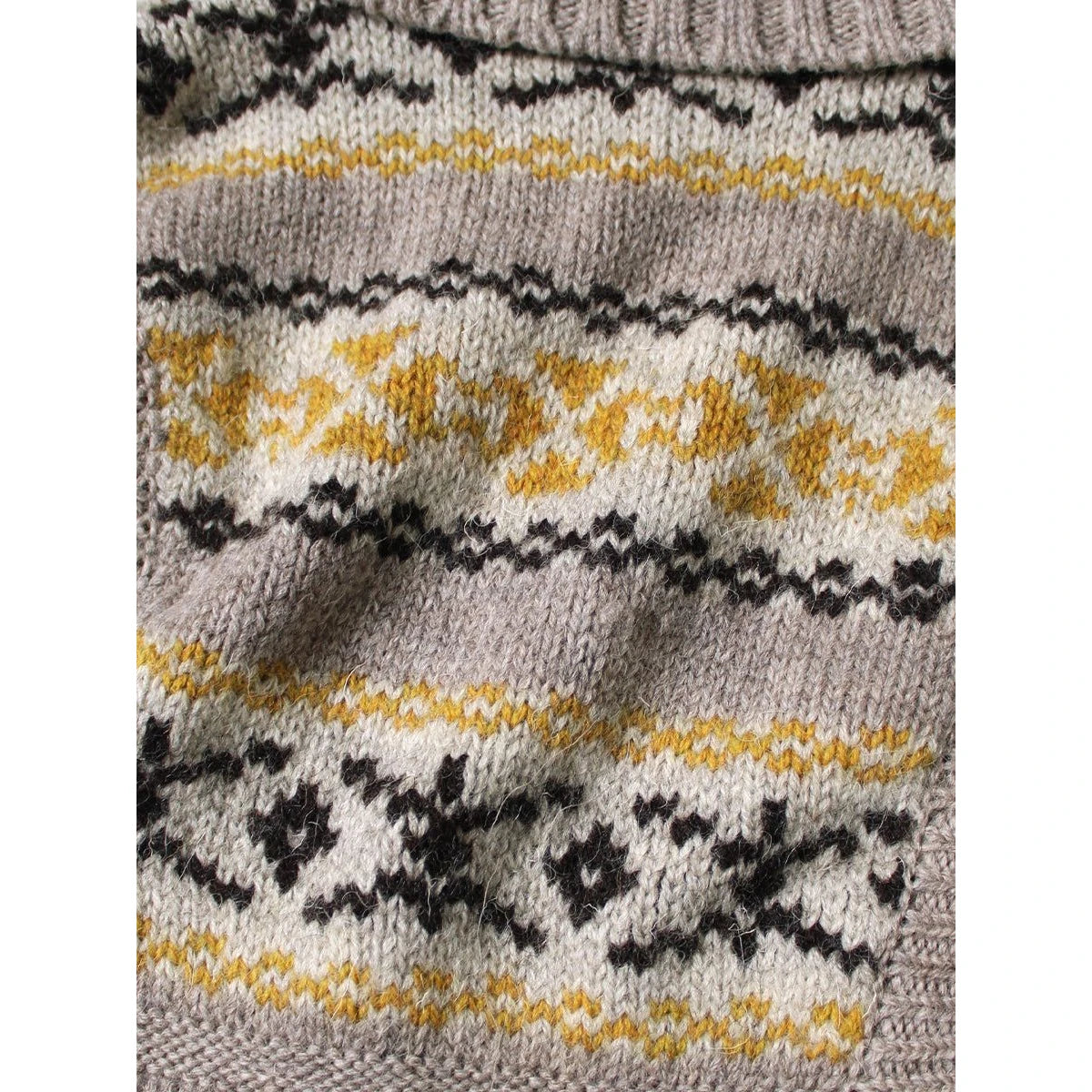 Kapital 3G Yellowknife Fair Isle High Neck Bib Poncho