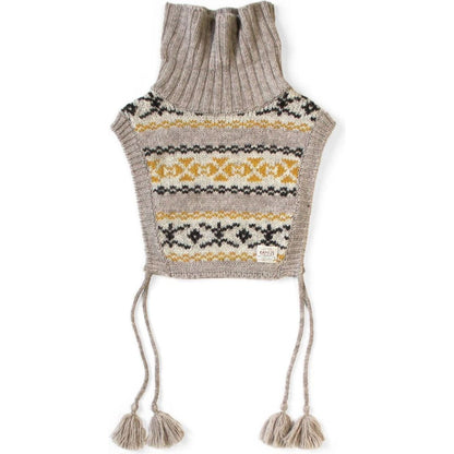 Kapital 3G Yellowknife Fair Isle High Neck Bib Poncho