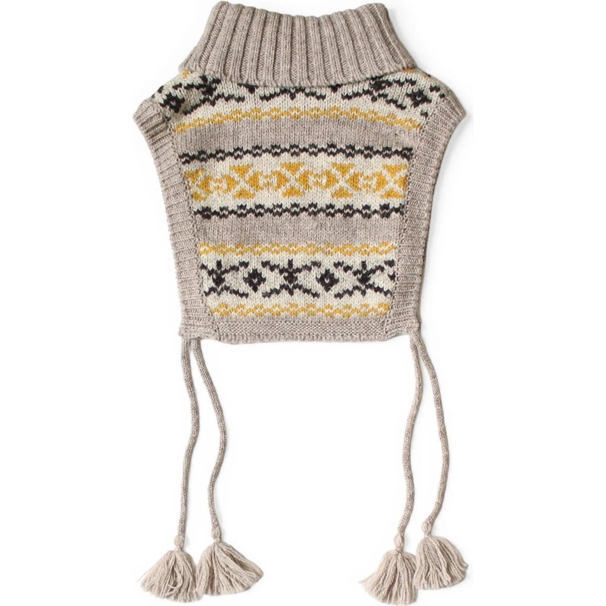 Kapital 3G Yellowknife Fair Isle High Neck Bib Poncho