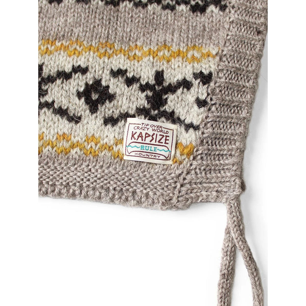 Kapital 3G Yellowknife Fair Isle High Neck Bib Poncho