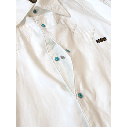 Kapital 5.5oz White Denim Thunderbird Husky Western Shirt