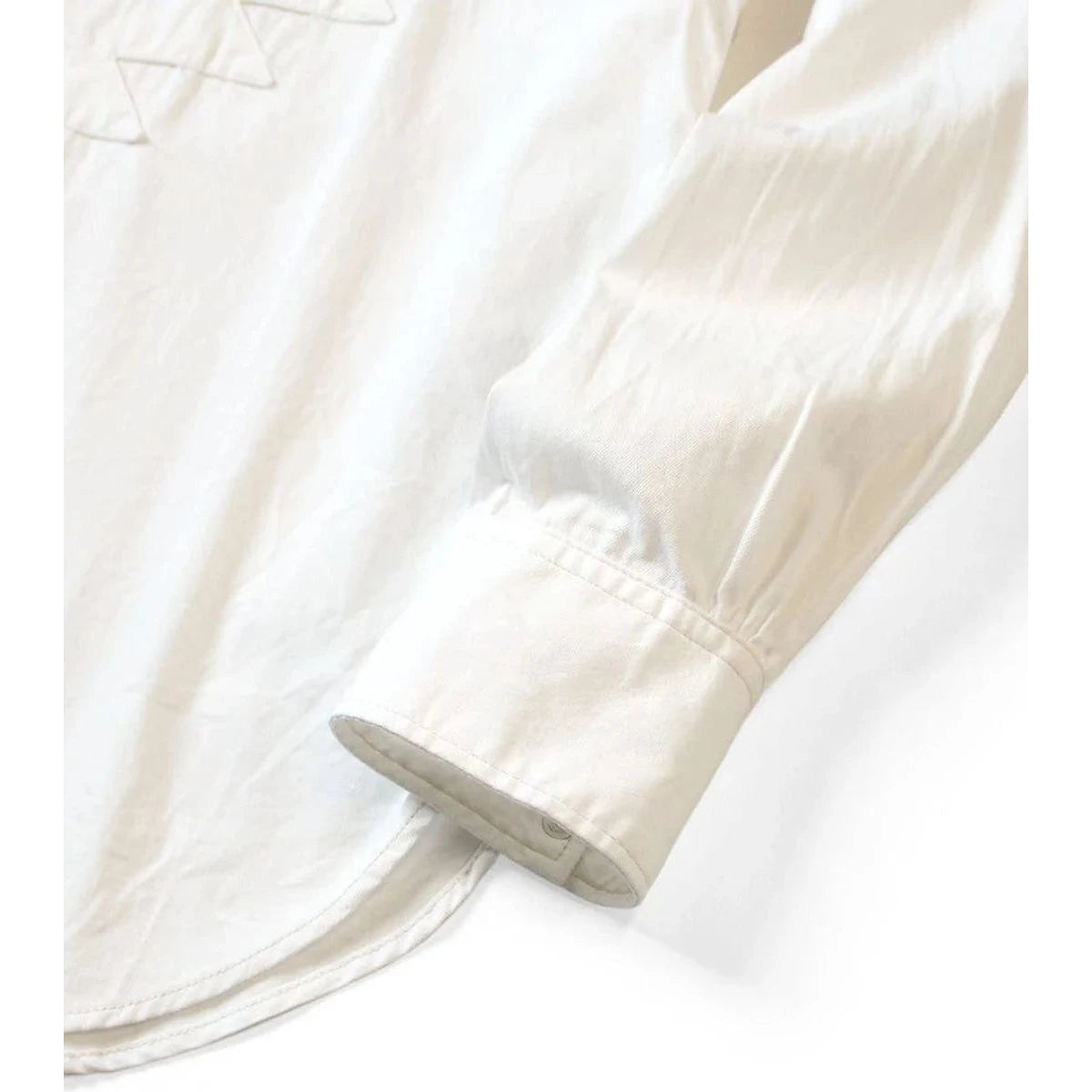 Kapital 5.5oz White Denim Thunderbird Husky Western Shirt