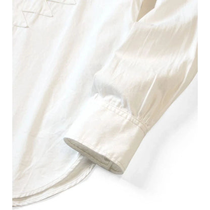 Kapital 5.5oz White Denim Thunderbird Husky Western Shirt