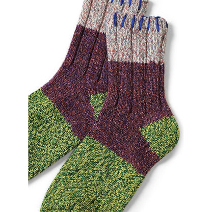 Kapital 56 Wool Van Gogh Wooden Hobo Stitched Socks