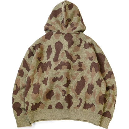 Kapital 5G Camouflage Knit Kesa Hooded Sweater